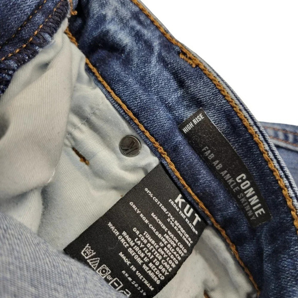 Kut From The Kloth Connie Fab Ab High Rise  Ankle Skinny Jeans - Picture 6 of 8
